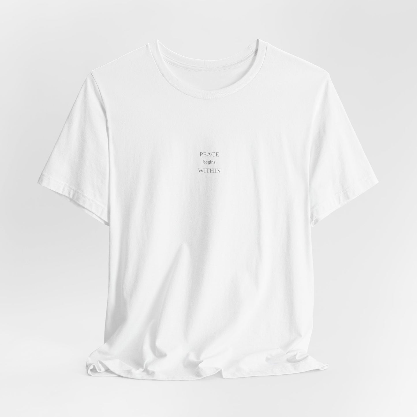 Peace Begins Within T-Shirt | Inner Peace Tee | Spiritual Shirt | Meditation Top | Zen Apparel | Calm Gift