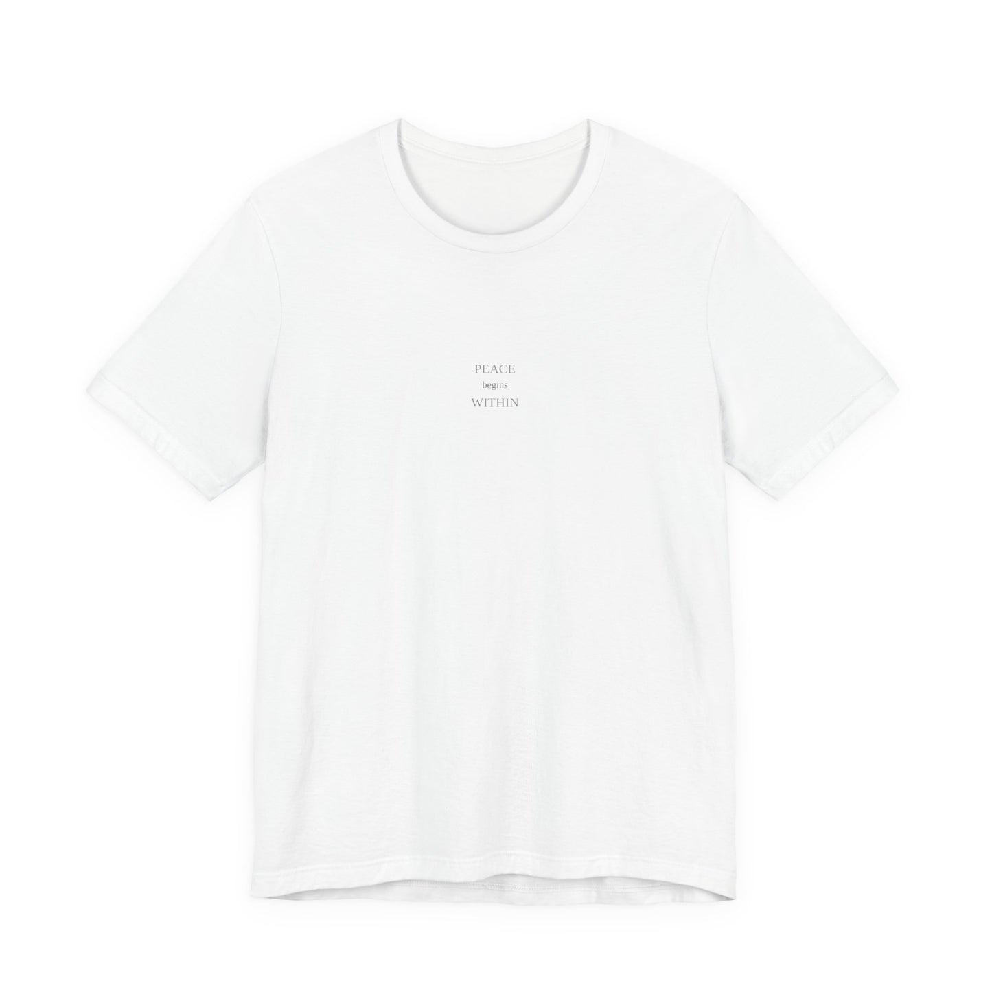 Peace Begins Within T-Shirt | Inner Peace Tee | Spiritual Shirt | Meditation Top | Zen Apparel | Calm Gift