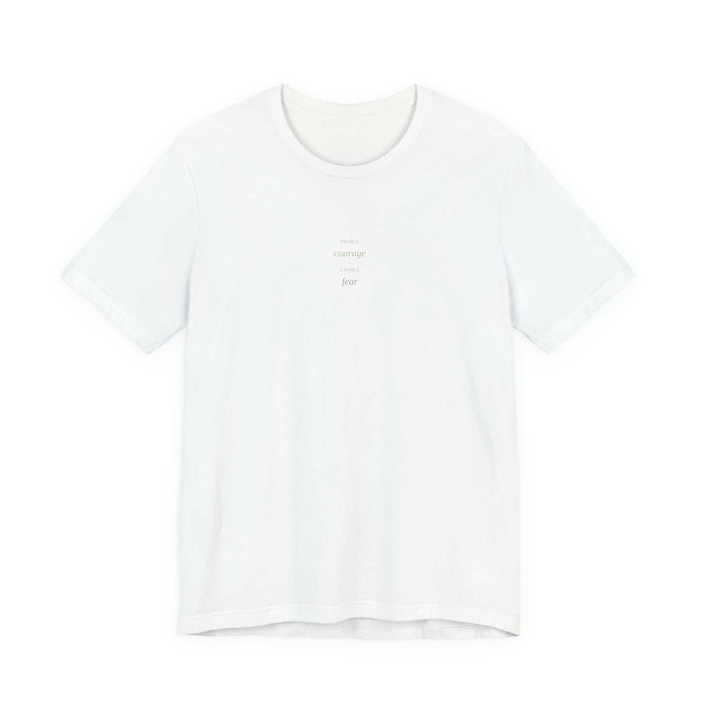 Inhale Courage Exhale Fear Shirt | Breathwork Tee | Anxiety Relief | Yoga Top | Mindfulness Apparel