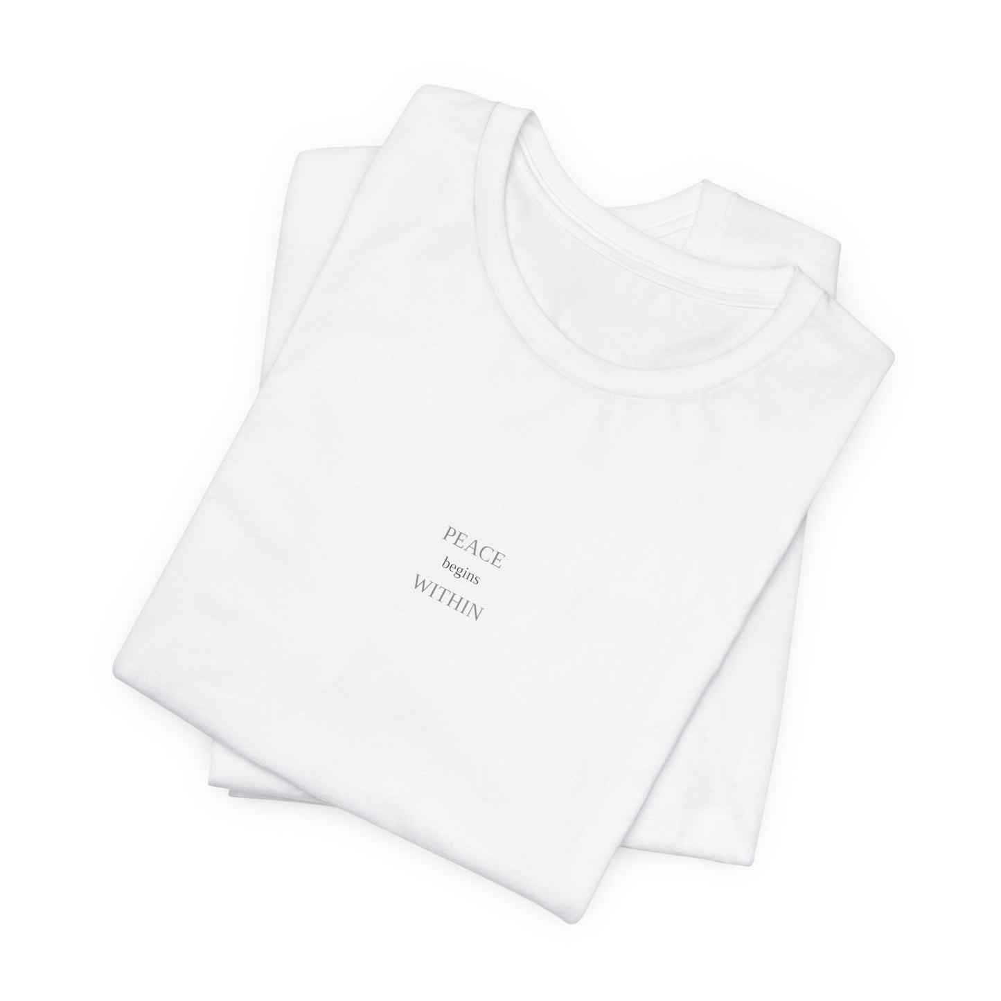 Peace Begins Within T-Shirt | Inner Peace Tee | Spiritual Shirt | Meditation Top | Zen Apparel | Calm Gift