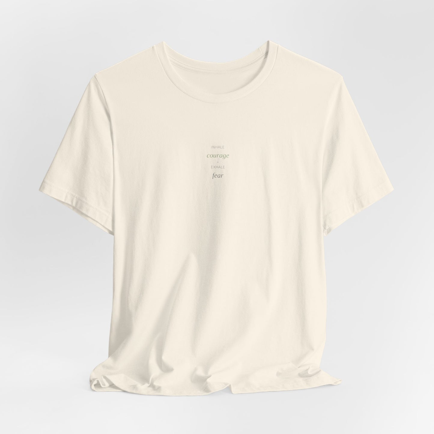 Inhale Courage Exhale Fear Shirt | Breathwork Tee | Anxiety Relief | Yoga Top | Mindfulness Apparel